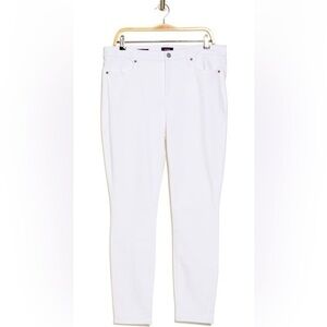 NYDJ White Denim Ami Stretch High-Rise Skinny Jeans NWT Size 10 Super Flattering